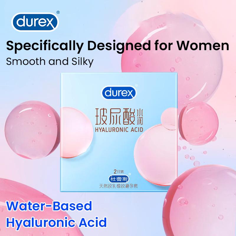 Durex Hyaluronic Acid Condoms Adults Play Game Toy Condom 2pcs Sample Sack