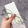 Polygonal Finished Myopia Glasses Anti-blue Light Fashion Eyeglasses Men Women Diopter 0 -1.0 -1.5 -2.0 -2.5 -3.0 -3.5 To -6.0