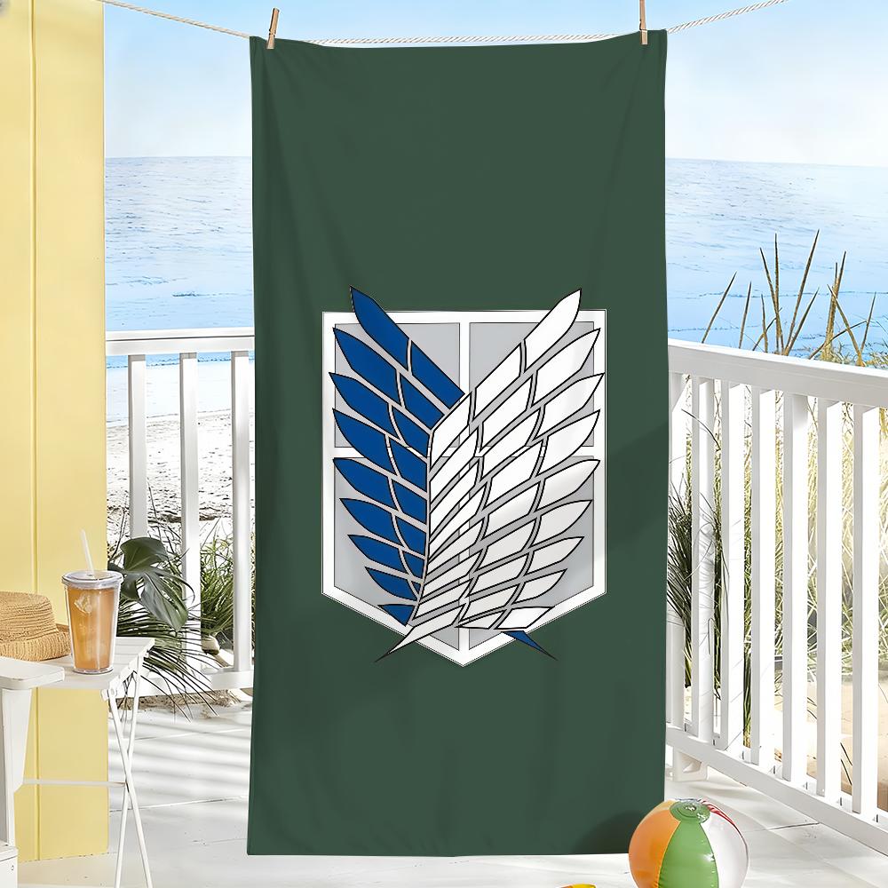 Adventure Anime A-Attack On A-Anime T-Titans Towel Drying Bath Towel Applicable To Light Swimming Camping Yoga Beach Out