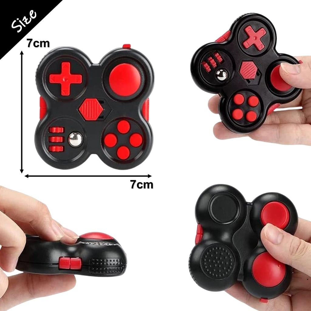 Leiasnow Fidget Pad, Stressabbau-Spielzeug mit Knöpfen, Angstlinderung, Raucherentwöhnung und Autismus (Grün Schwarz)