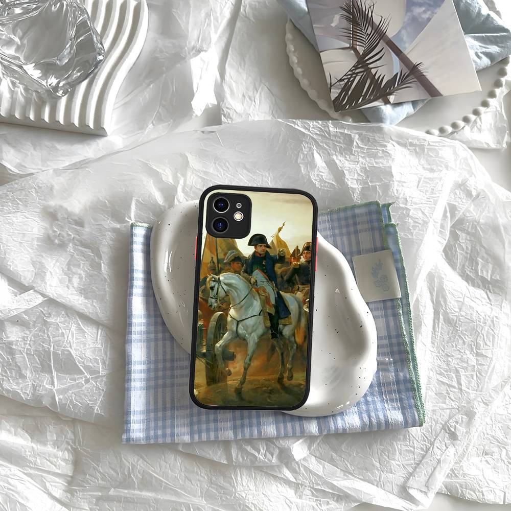 Napoleon Bonaparte Silicone Case For IPhone 16 15 14 13 12 11 Pro Max Plus X XS MAX Shockproof Matte Cover