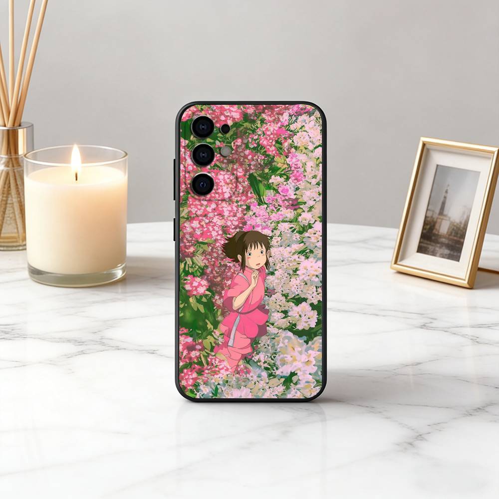 S-Spirited C-Chihiro O-Ogino A-Away-SA Phone Case Black Silicone Soft For Samsung S25,S24,S21,S22,S23,S30,Ultra,S20,Plus,Fe,Lite
