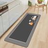 Nordic Style Diatomaceous Earth Floor Mat Set: Dirt-Resistant, Easy to Clean, Two-Piece Long Strip for Kitchen and Entrance.
