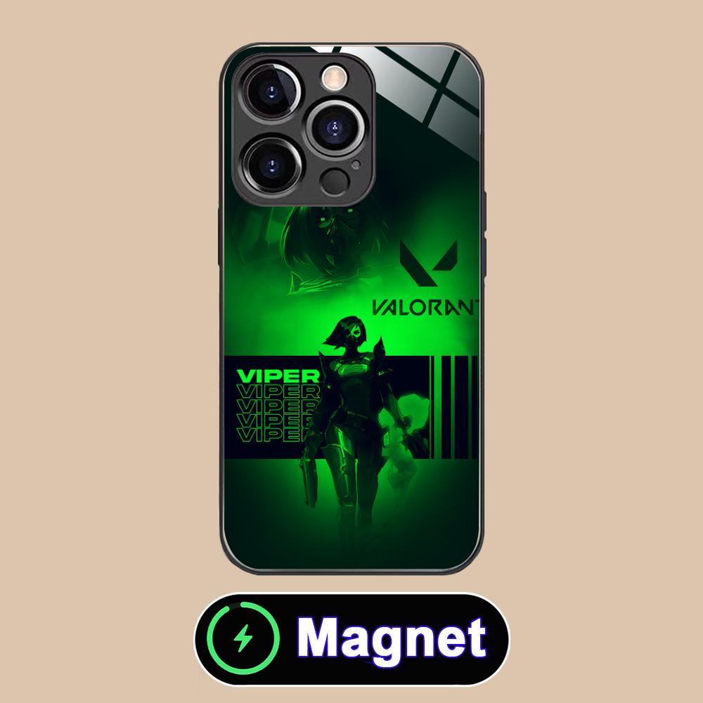 

Valo Viper Phone Case for iPhone 17 16 15 14 13 12 11 Air Pro Max Plus Mini Glass MagSafe Cover iPhone 11 Pro Max
