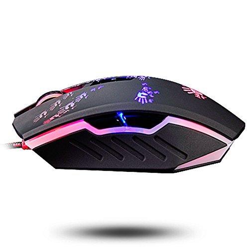 A60 Schwarze Neon-Schalter Einstellbare Gaming-Maus mit Erweiterter Waffenabstimmung Makro Light Strike Schnellste Reaktion Weniger von Bloody Gaming Infrarot-Mikro