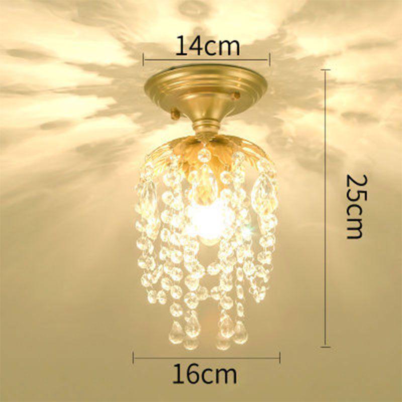 Crystal Chandelier for Bedroom, Hallway, or Living Room - European/American Style, 2025 Model