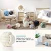 Nordic Stay Striped Cushion Plush Pillow Throw Knot Throw Pillow Cushion Sofa Pillow Living Room Round Ball Cushion