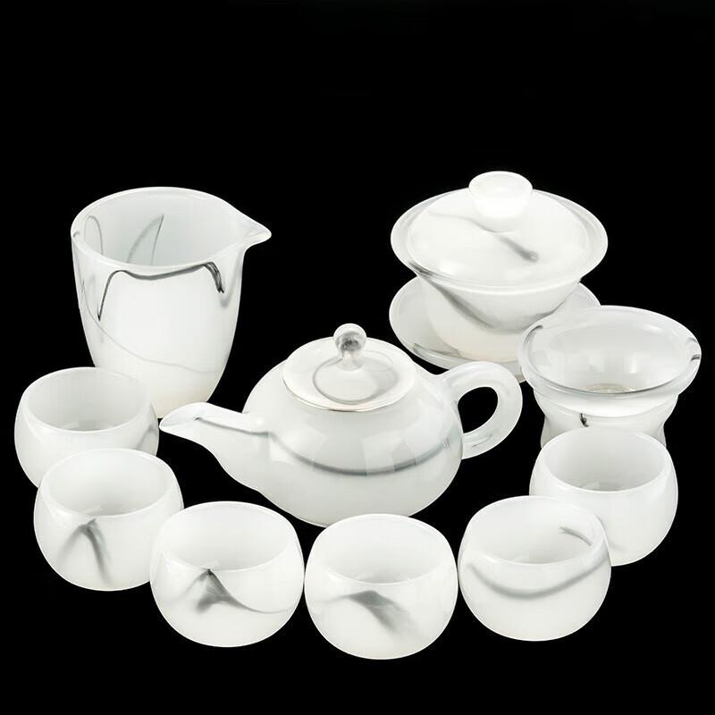 Ink-Scented Glazed 8-Piece Kung Fu Tea Set