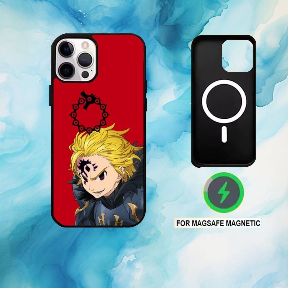 

Seven D-Deadly Sins Meliodas Phone Case For iPhone17,16,15,14,13,12,11 Plus,Pro Max Magnetic For Magsafe Wireless Charging iPhone13