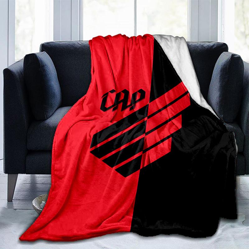 Red And Black Sport Emblem Printed Throws Blanket Soft Flannel Blankets for Couch Bed Gifts for Men Women Picnic blanket Christmas gifts
