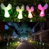 2Pcs Solar Garden Lights,Crystal Angel Stake Light Color Changing Decorative Landscape Lighting LED Solar Powered Garden Light Decoration for Patio
