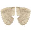 Water-Soluble Lace False Collar, Three-Layer Sewing Diy Lace Accessories, Engraved Hole Embroidery, Opposite Collar, Surrounding Collar.