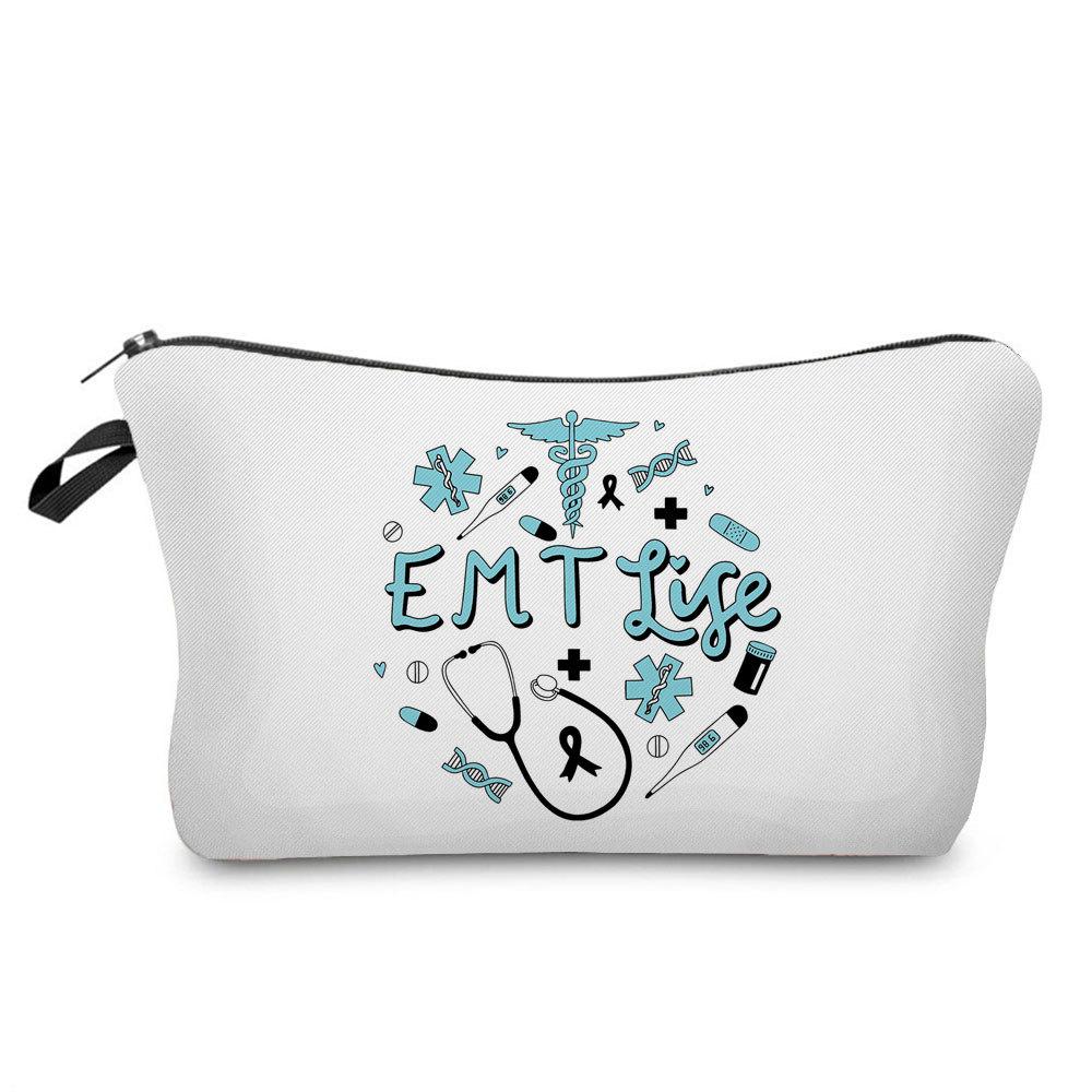 Women Nurse Print Cosmetic Bag Toiletries Organize Travel Storage Case 6863
