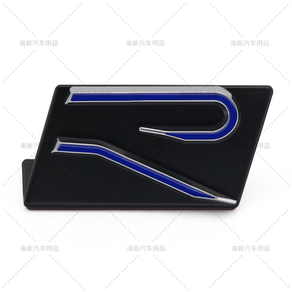 3D metal materail car new R rail front grille badge emblem stickers for VW Volkswagen SAGITARE ARTEON POLO MK GOLF 8 accessories