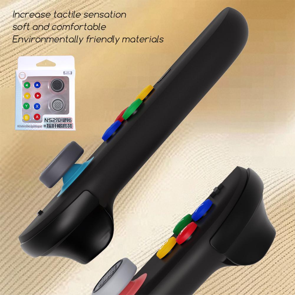 10 Colors Joystick Cap For Switch 2 Silicone Button Covers Thumb Grip Set Easy To Install Anti-Slip Comfort Grip Enhancer