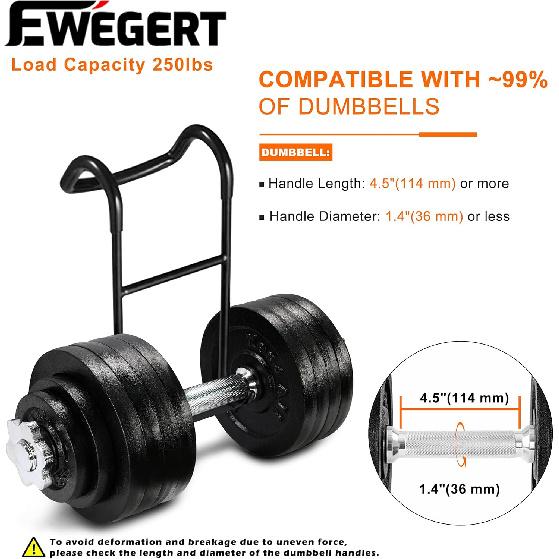 Dumbbell Spotter Hooks Hanger, 250 lbs Load Capacity Heavy Power Dumbbells Rack Attachments for Dumbbell Bench Press with Wrist Straps, Pairs