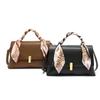 Foreign Style Hand Carrying Silk Scarf Small Square Bag Easy To Match The Texture of One Shoulder Underarm Bag Crossbody Retro Women's Bag