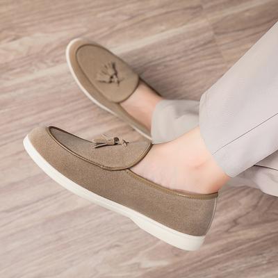 Fashion Soft Moccasins Fashion Brand Loafers Simple Slip On Shoes Elegantes Male Business Shoes New Leather Mens Casual Flats
