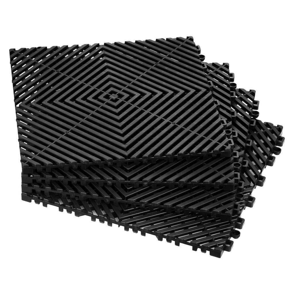 Drainage Mat Modular Floor Tile 12” X 12” Interlocking Drainage Cushion
