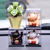 Solární figurky Maneki Neko Lucky Cat vítající čínskou kočku Lucky mávající rukou kývající Fortune Cat figurky pro domácí dekoraci