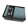 Paisley Men'S Tie Square Cuff Tie Clip Gift Box Set Business Casual Tie Black Gift Box
