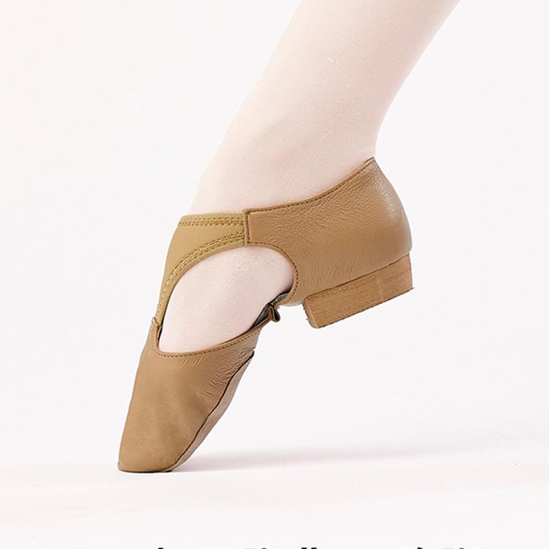 Genuine Leather Jazz Dance Shoes Women Adult Ballet Flat Dance Shoes Lightweight Breath Flat Shoes