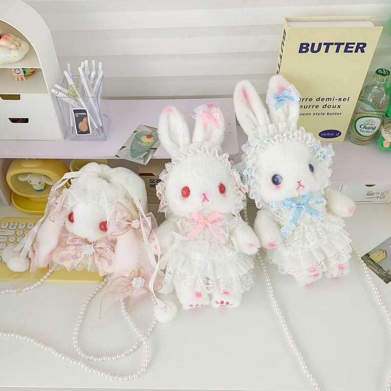 Lolita Olita Cute Bow Rabbit Bag New Doll Rabbit Messenger Bag for Girlfriend Gift