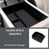 For BYD ATTO 8 SEALION 8 Armrest Storage Box Organizer 2025 2026 Interior Accessories (version Without Refrigerator)