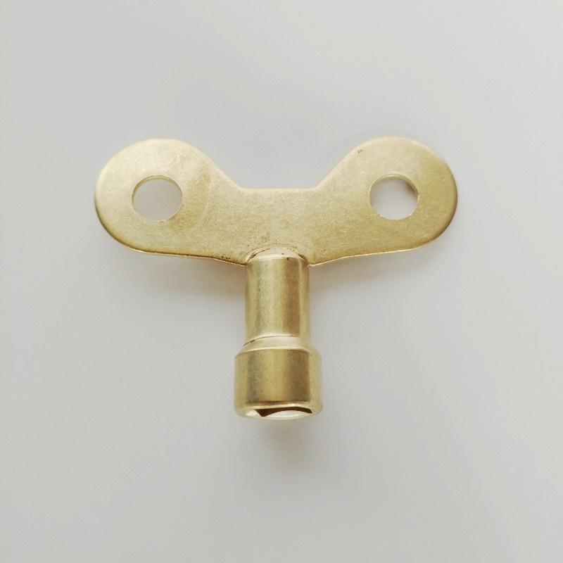 2X Kühlerentlüftungsschlüssel Vierkantschlüssel Messing Verriegelter Wasserhahn Wasserschlüssel Schalter Außenwasser Spezial Eisen Wasserhahn Schlüssel