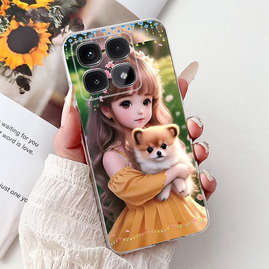 For Xiaomi Mi 14T Pro Case Cute Cat Fashion Painted Cover Soft Silicone Phone Case For Xiaomi 14T Pro Mi14T 5G Back Cover Bumper