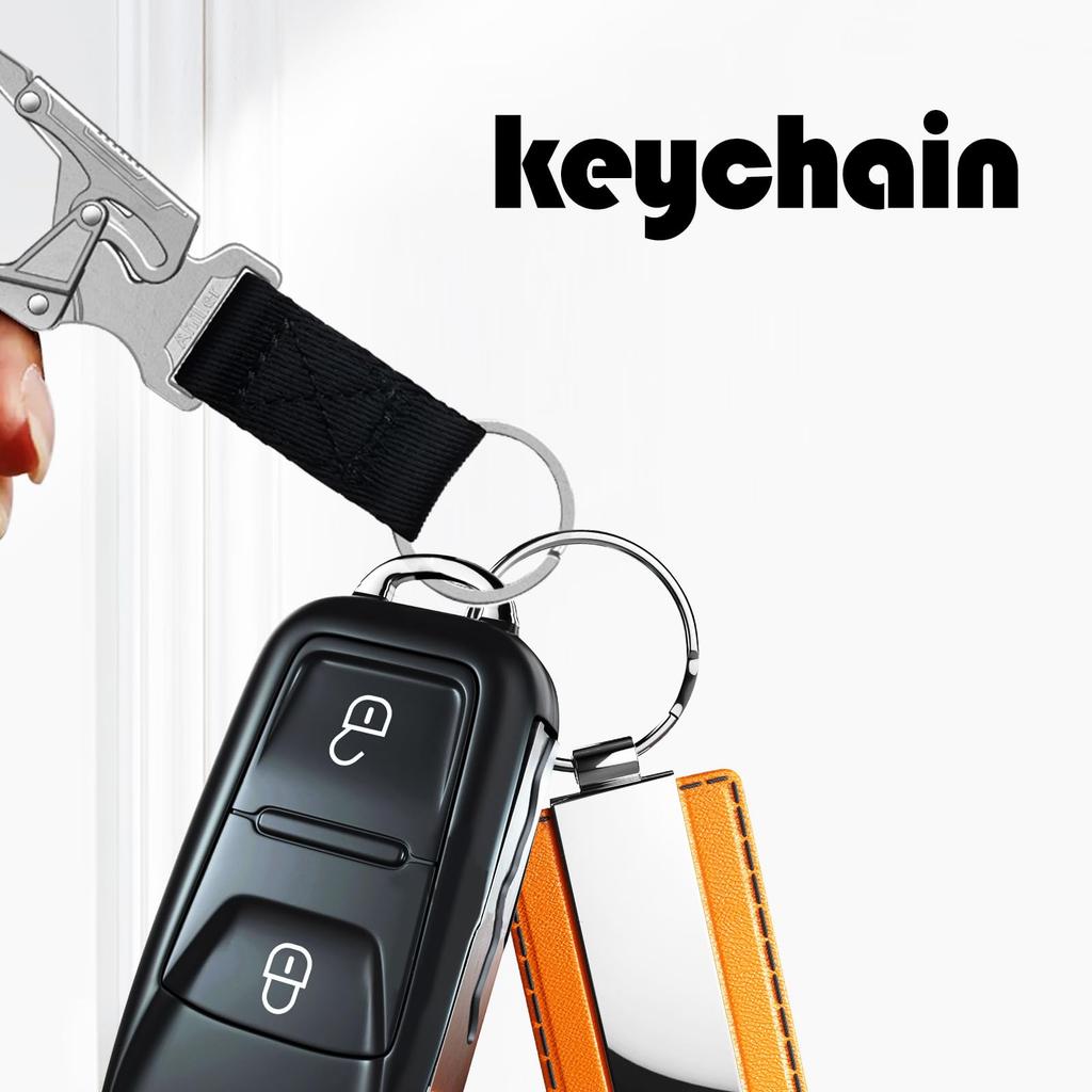 Ahiller Carabiner Double Lock Design 11cm Zinc Alloy Key Chain
