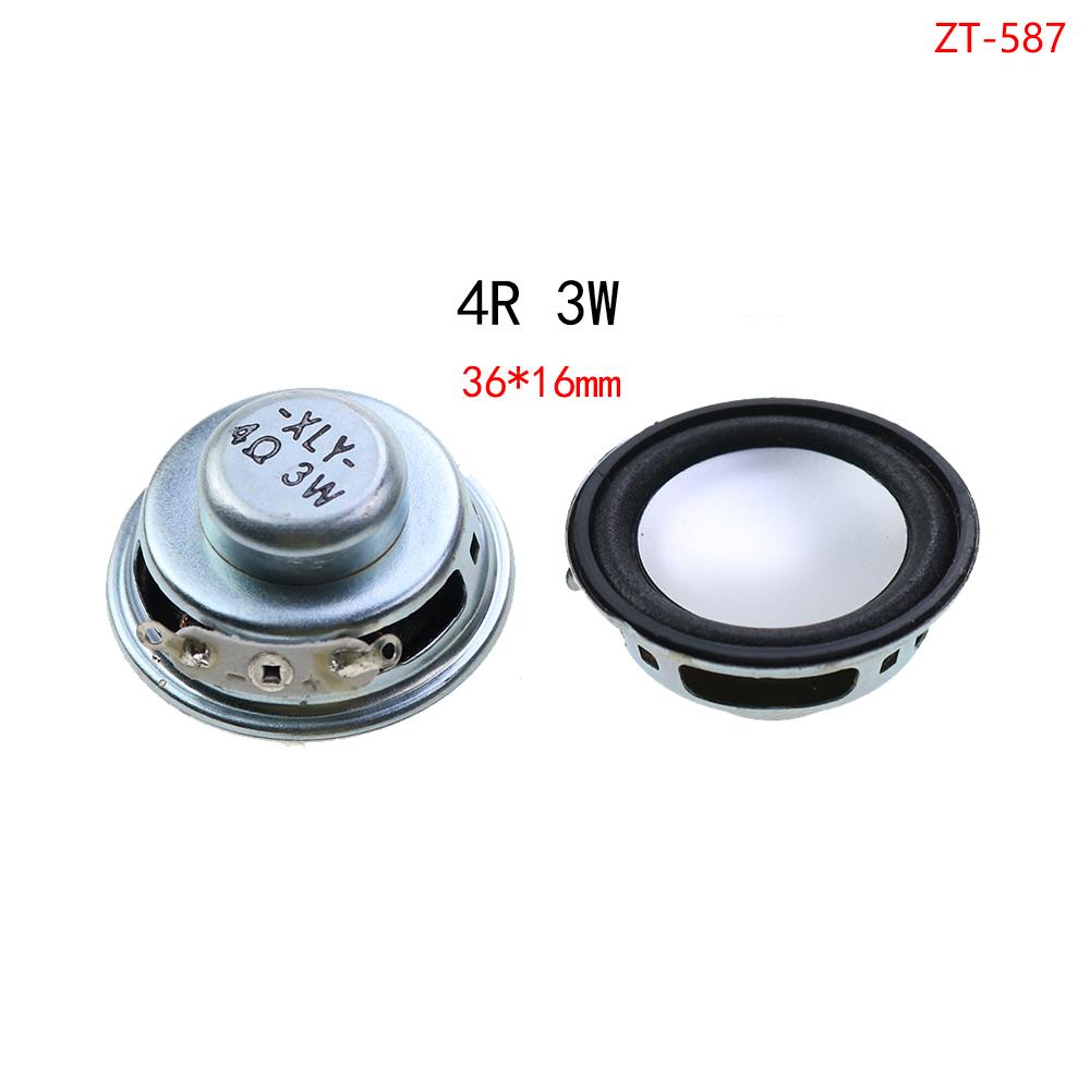 JCD 1Pcs Speaker Horn 4R 3W 5W Diameter 36mm 40mm 45mm 50mm 52mm 57mm 78mm Amplifier Rubber Gasket Loudspeaker Trumpet 4 Ohm