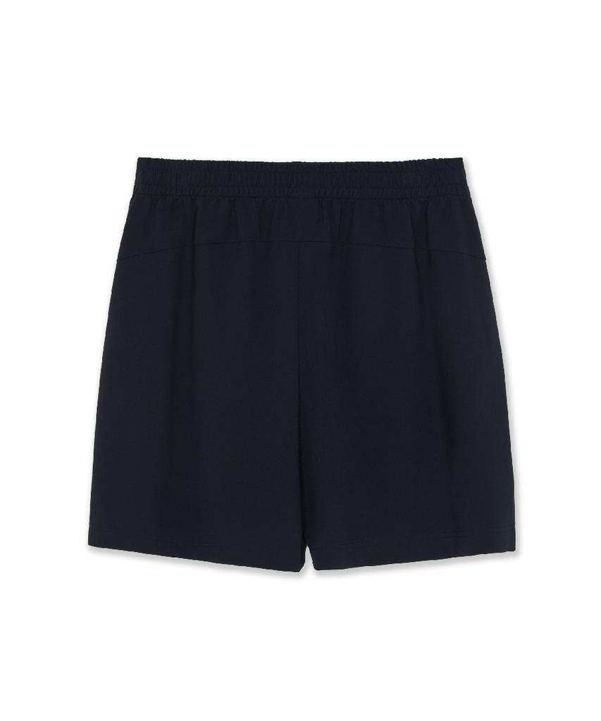 Emelbi Basic Small Logo Cooling Knee-Length Running Shorts Ny (Black)