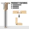 T Slot Semi Round Flat Bottom Router Bit Suitable for Woodworking Bending and Slotting Smooth Cutting Accurate Grooving