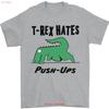 T Rex Hates Push Ups Funny Gym Dinosaurs Unisexs Shirt 100 Cotton Vintage Soft Comfortable Slightly Versatile