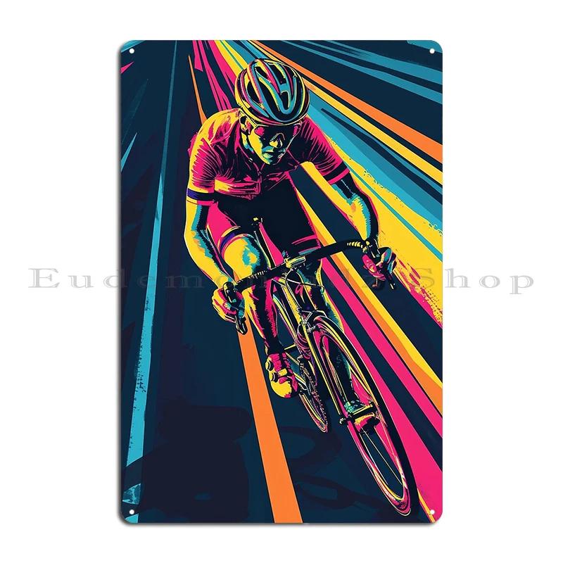 The Start A Fast Bike Ride Tour De France Poster Metal Plaque Custom Wall Decor Garage Wall Mural Plates Tin Sign Poster