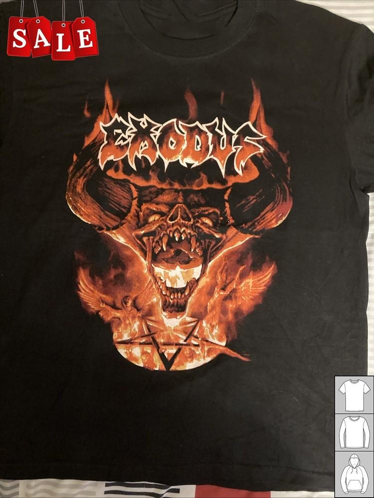 Новая группа Exodus винтажная Подарок для фанатов Унисекс S-5XL Футболка ZO124 Унисекс футболка L