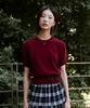 VLETI Round Half Knit (Burgundy)