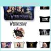 Wednesday The Adams Family Zipper Hand Bag Large Capacity Cosmetic Storage Bag