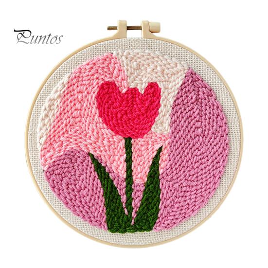 

Комплект материалов для вышивки своими руками Набор для вышивания с узорами Деревянная рамка Пряжа Пяльцы Инструкция Набор игл для вышивания для начинающих A