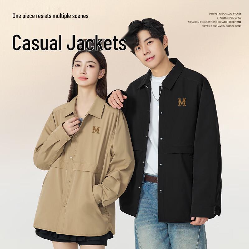 Mark Fairwhale Men's American Retro Loose Fit Lapel Jacket