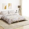 Duvet Cover Set and Brown 135x200 Cm Cotton