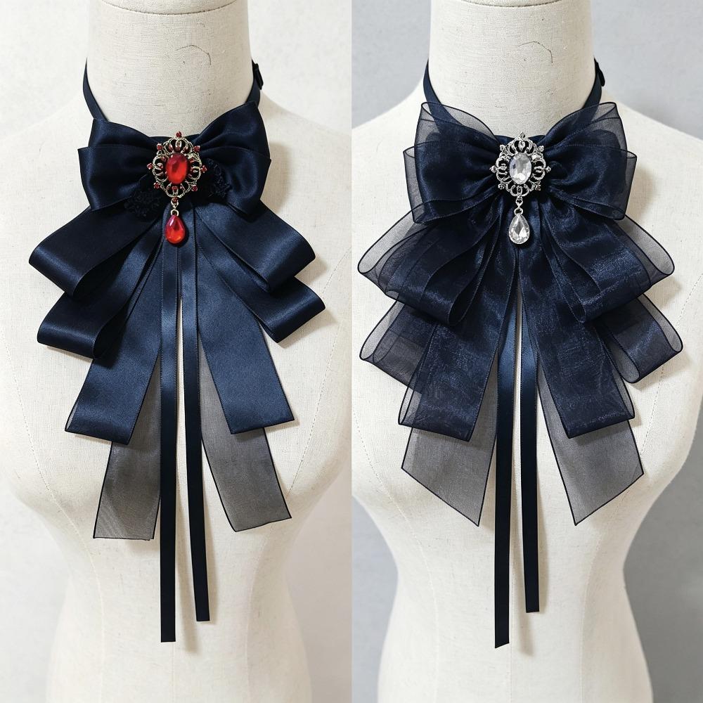 Original Retro Court Versatile Fake Collar Saliva Towel Lolita Versatile Scarf Gothic Bow Tie