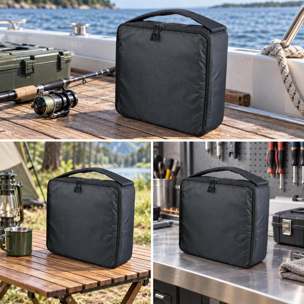 Fishing Reel Gear Bag Portable Storage Long-Lasting