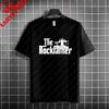 Rock Music Skeleton Drummer  Rock on Drum Kit Graphic Tshirt 100Cotton Short Sleeve Round Neck Humor Style Casual Tshirt