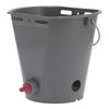 8L Feeder Bucket with 2 Nipple Milk Feeding Barrel Livestock Farm Accessory GrayFor Lamb