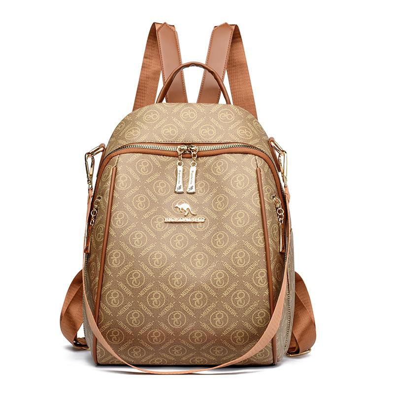 

Винтажный принтованный женский рюкзак многофункциональный женский рюкзак для поездок на работу школьный рюкзак