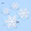 Frozen Princess Snowflake Cake Topper - Acrylic White Christmas Decoration for Baking and Birthdays