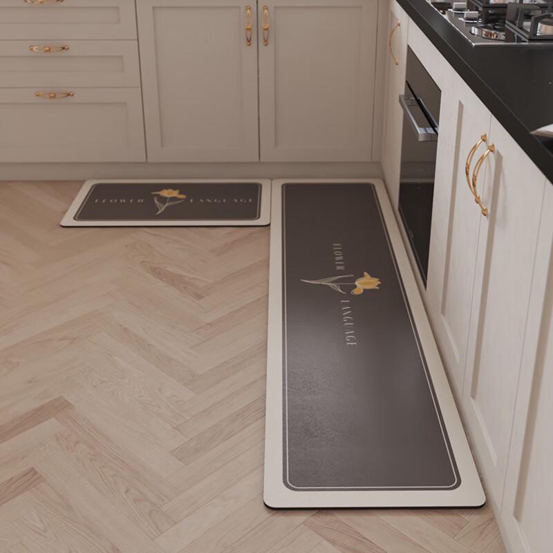 INS Style Oil-Proof Non-Slip Kitchen Mat Set