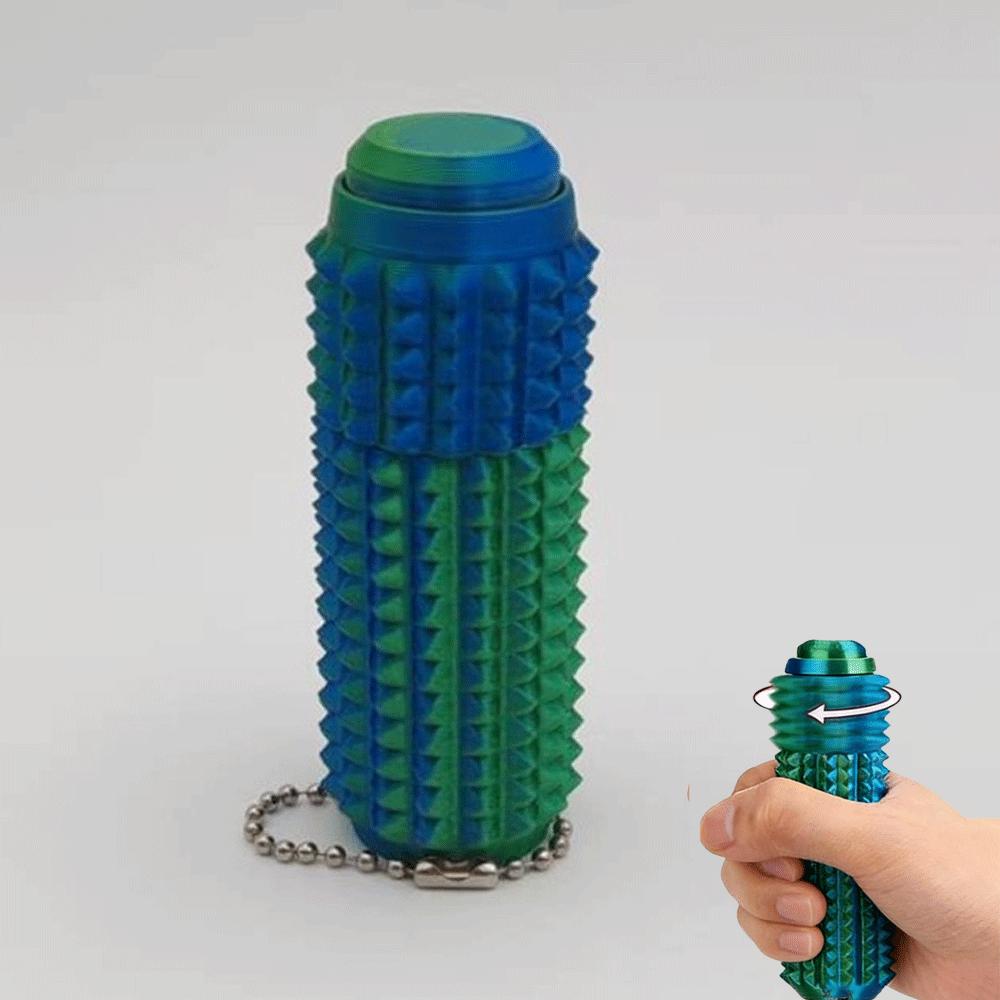 Pain Stim Fidget Toys Reduce Stress Relief Roller For Adults Spiky Fidget Keychain For Anti-Anxiety Sensory Toys Novelty Gifts